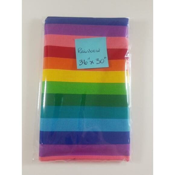 Rainbow Fabric Quilting, Crafts, Sewing Cotton 36" x 30" Bright Colorful - Picture 4 of 4